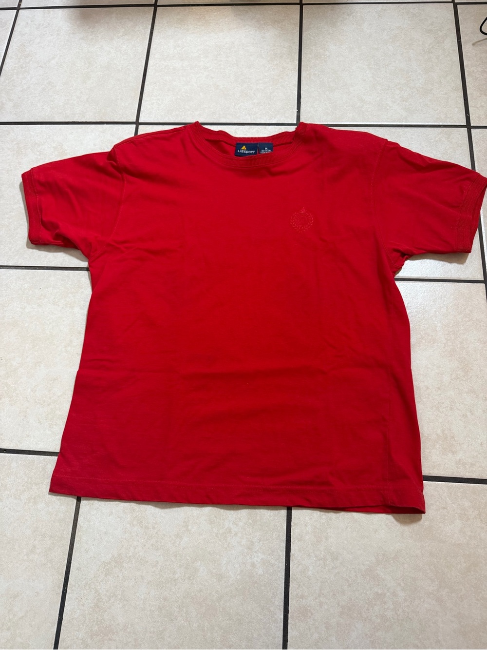 Lizsport vintage Classic Red Short Sleeve Tee size M
